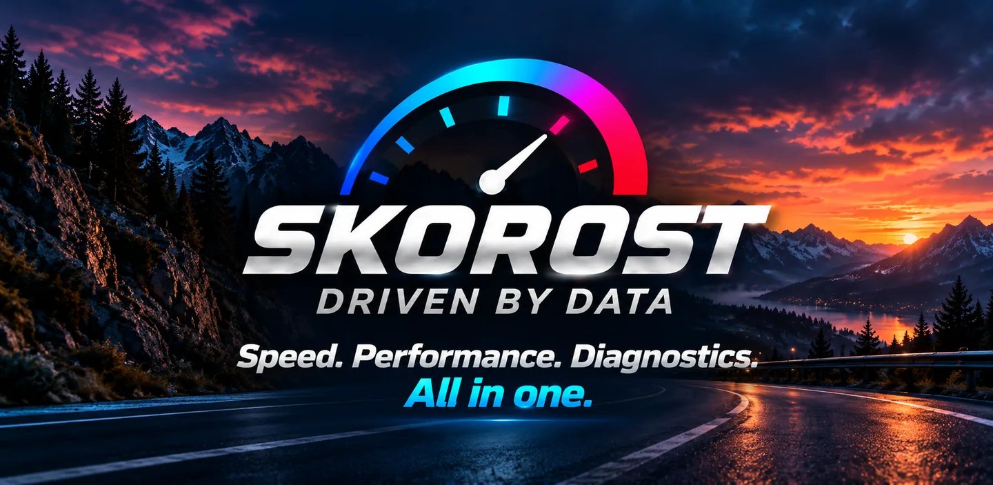 Skorost logo and automotive product identity
